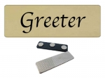 Greeter - Church name tag 10 pk